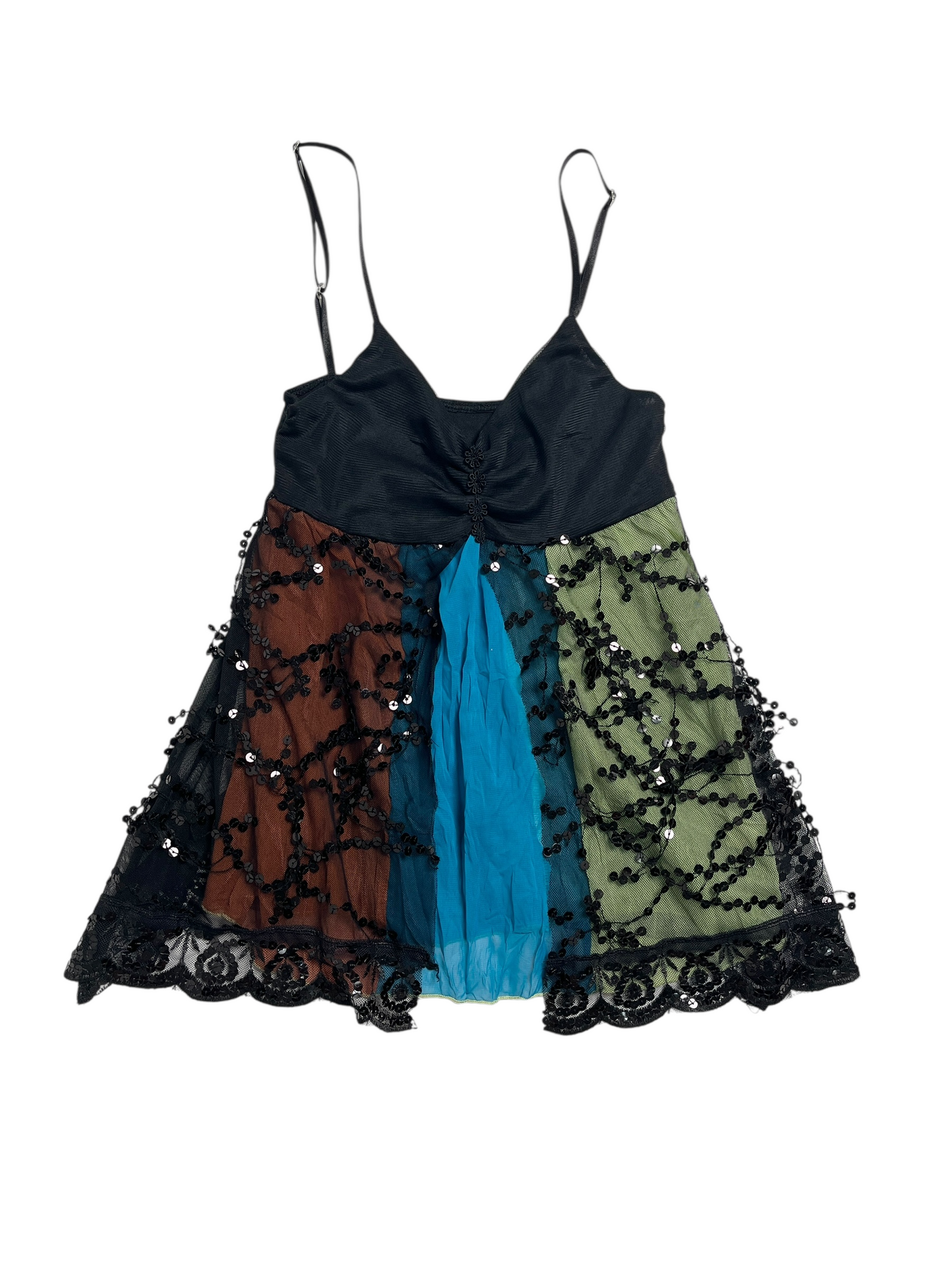 Y2K Babydoll Top con encaje - Talla XS/S