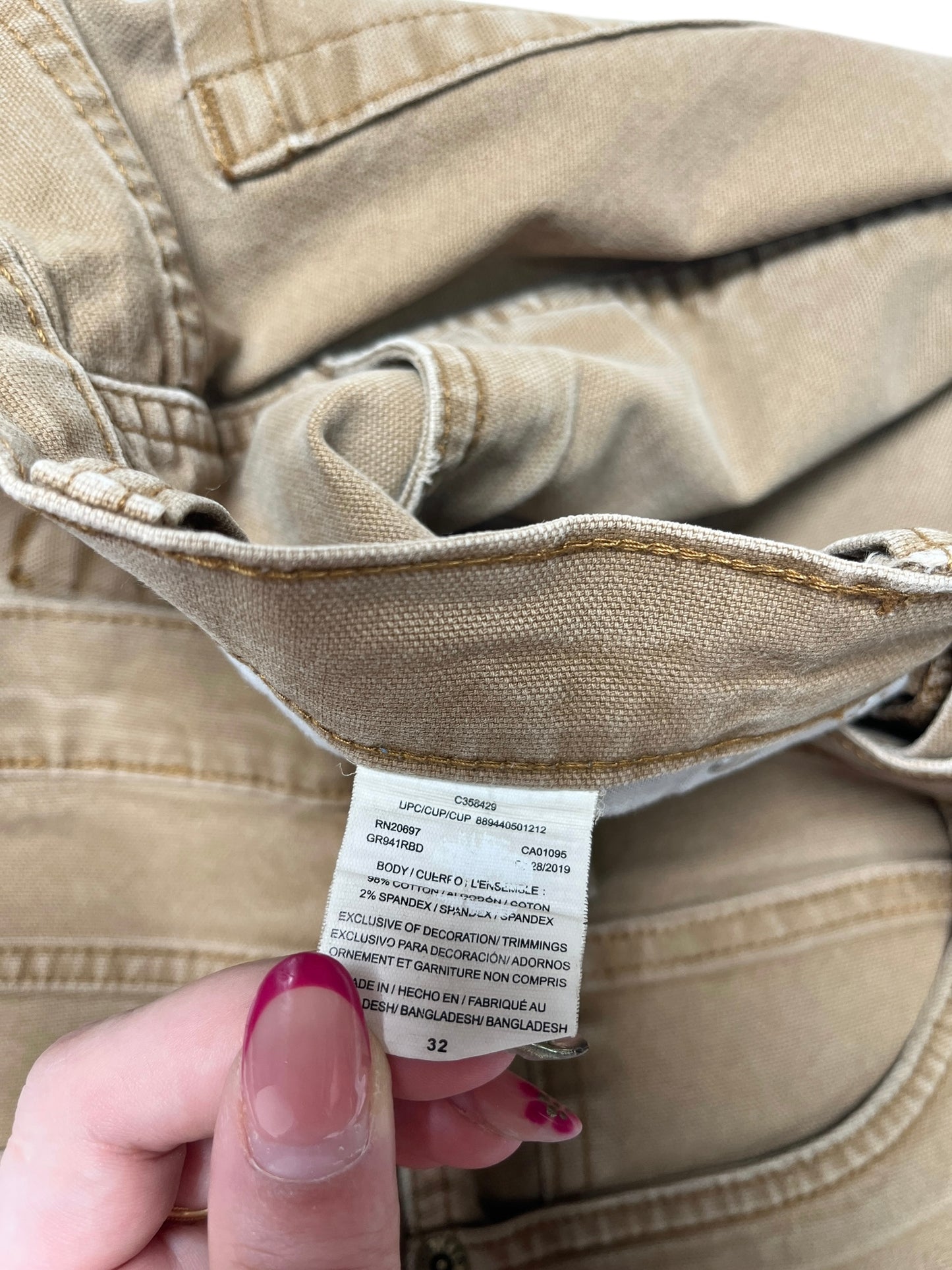 Dickies Carpenter Short Kaki- Talla 33