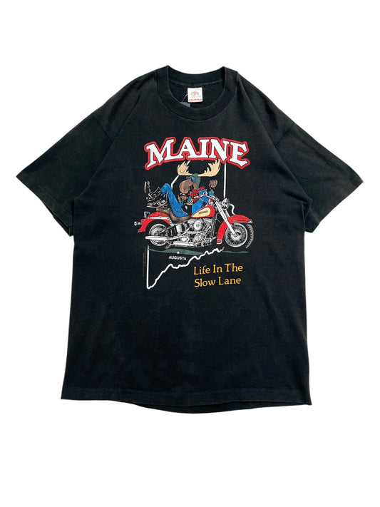 1987 Harley Davidson Maine T-shirt - Talla L