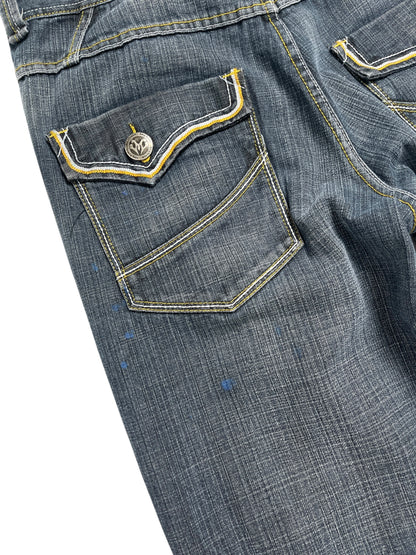Y2K DMZ Denim Baggy Denim Pant Azul - Talla 35
