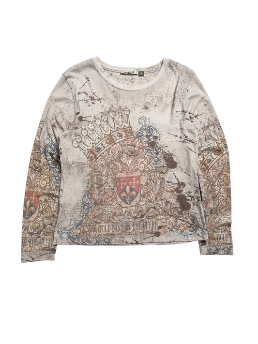 Y2K One World Top Manga Larga - Talla M/L