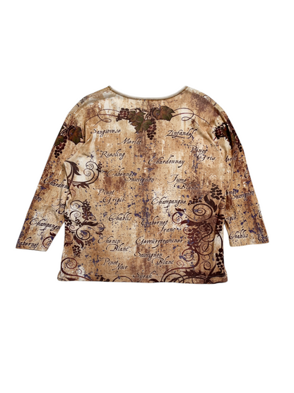Y2K Cactus Bay manga 3/4 Top - Talla M/L