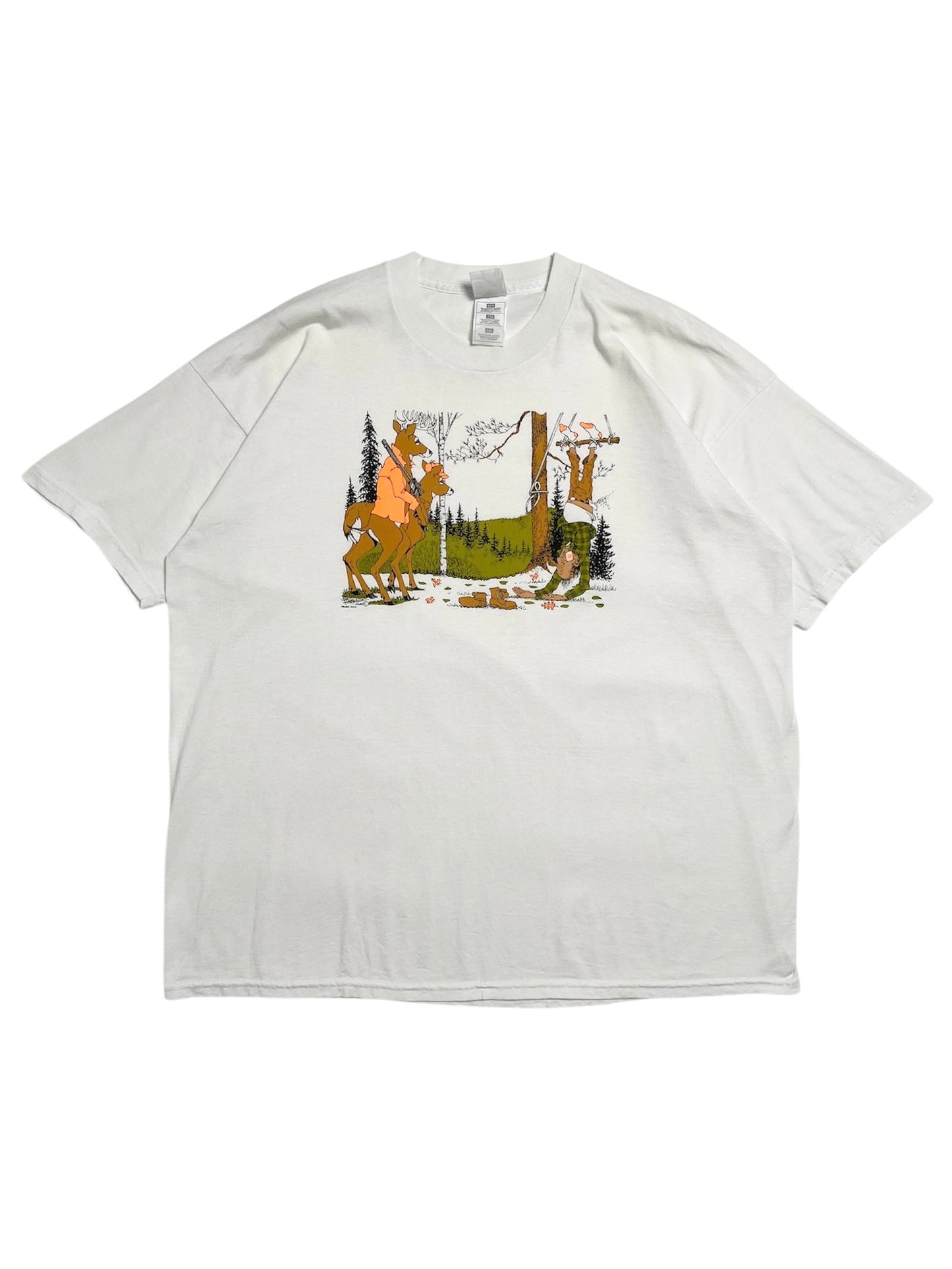 1990s-2000s Cacería Humor T-Shirt - Talla 2XL