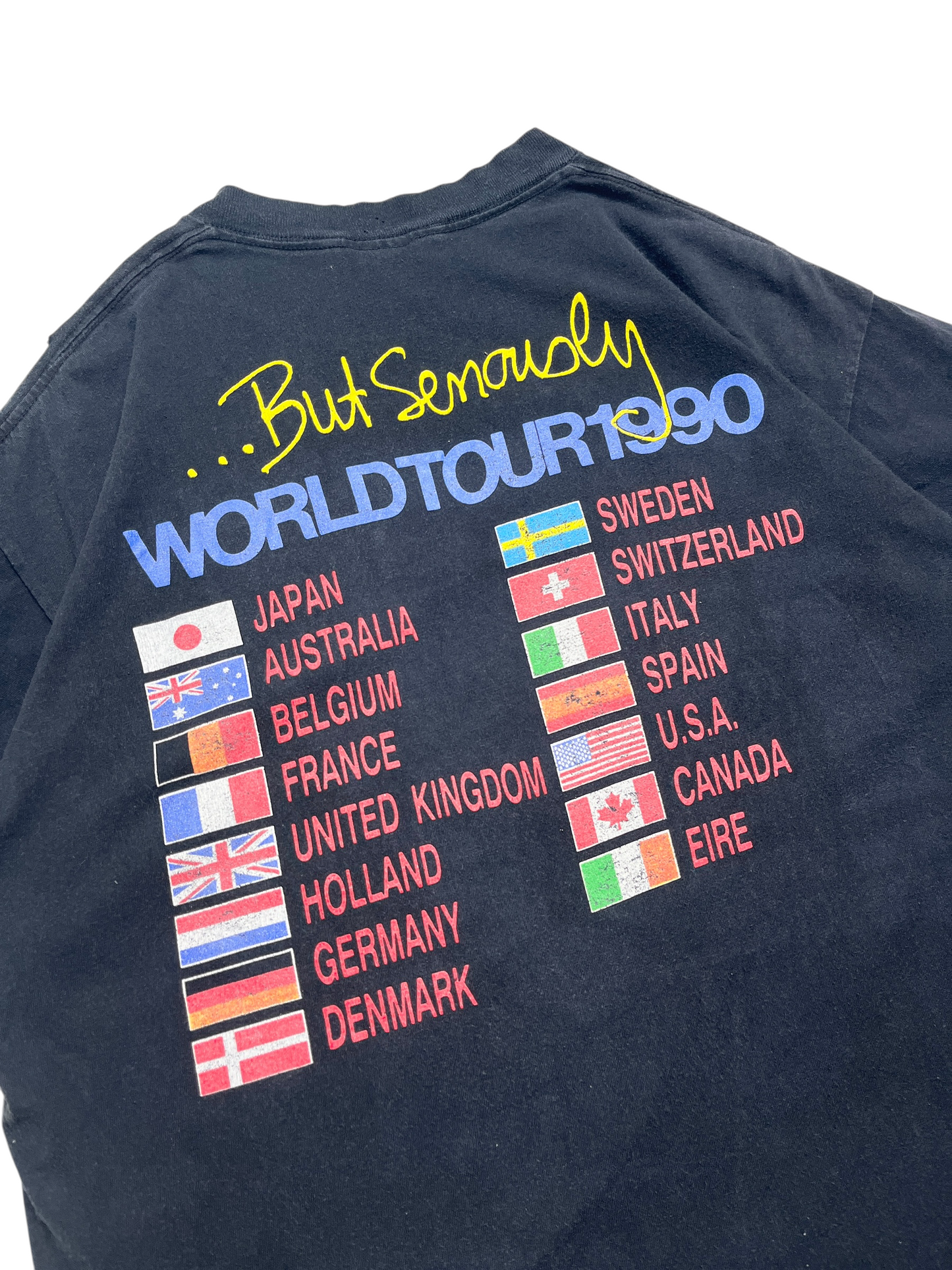 1990 World tour Phil Collins T-shirt - Talla L