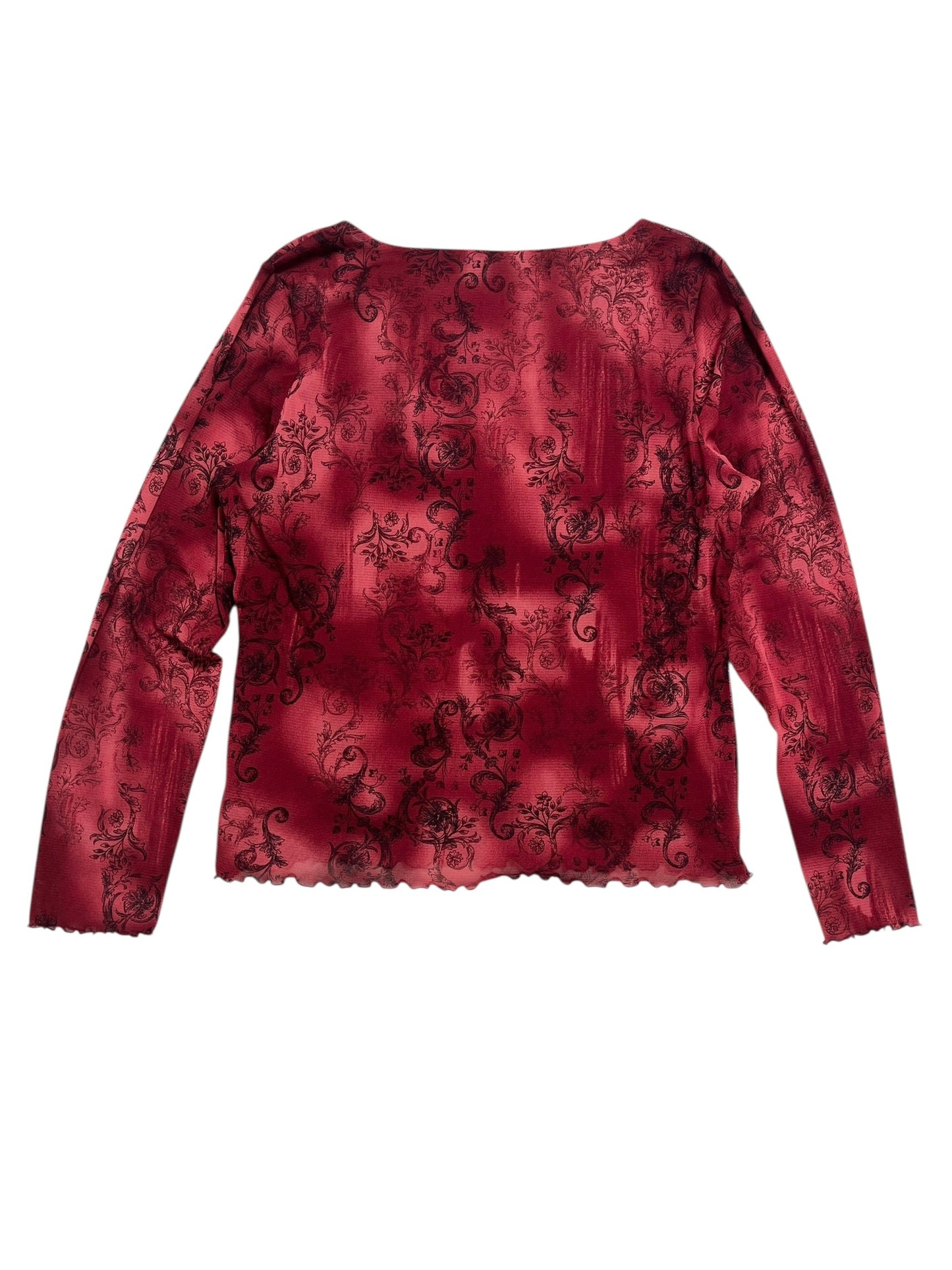 Y2K Axcess Wrap Top (Baroque Print) - Talla L