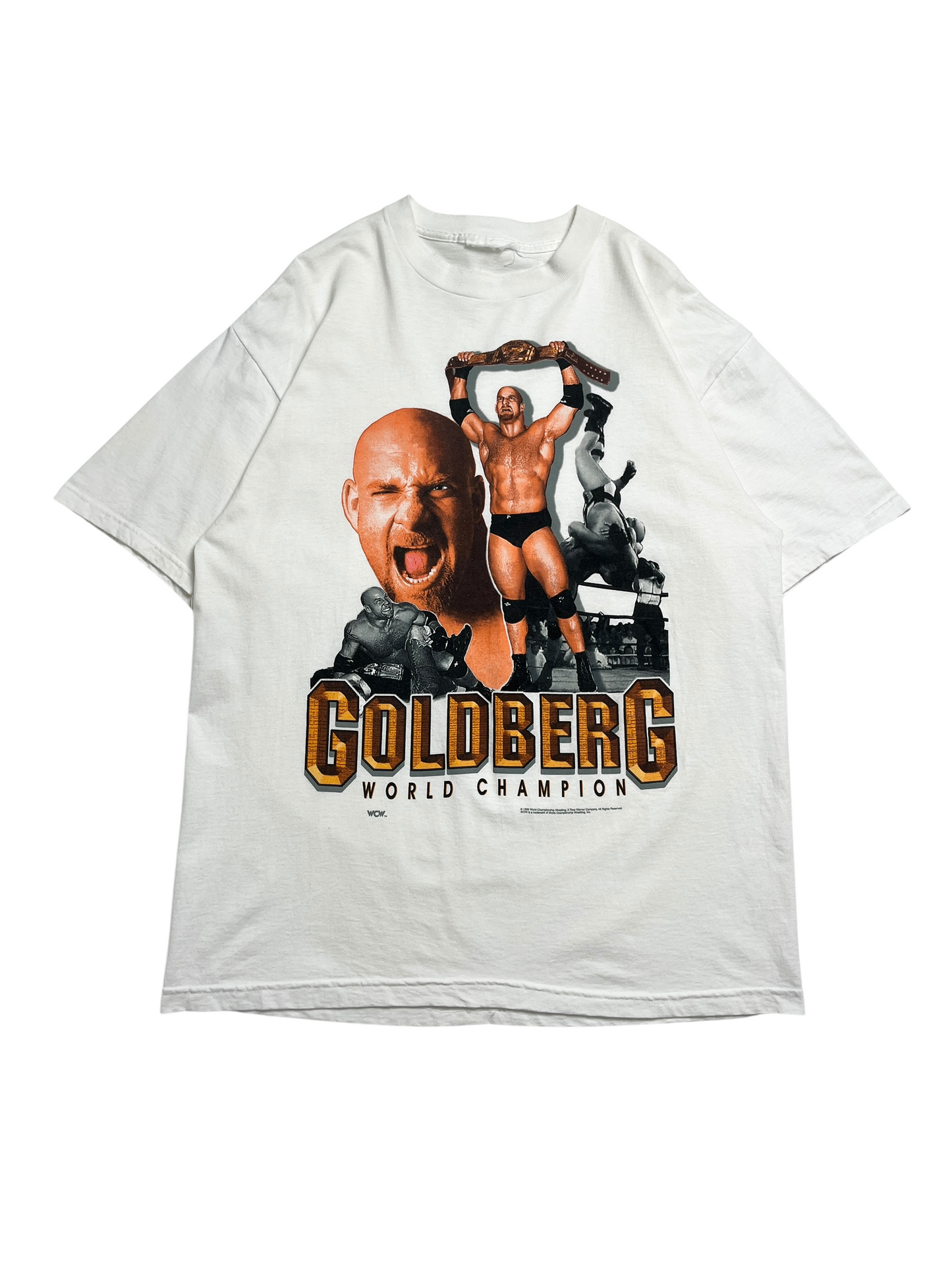 1998 WCW Goldberg “World Champion” T-shirt - Talla XL