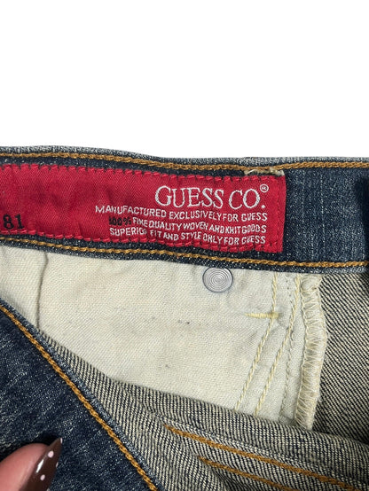 Y2K Guess Falda Denim Stretch Azul- Talla M