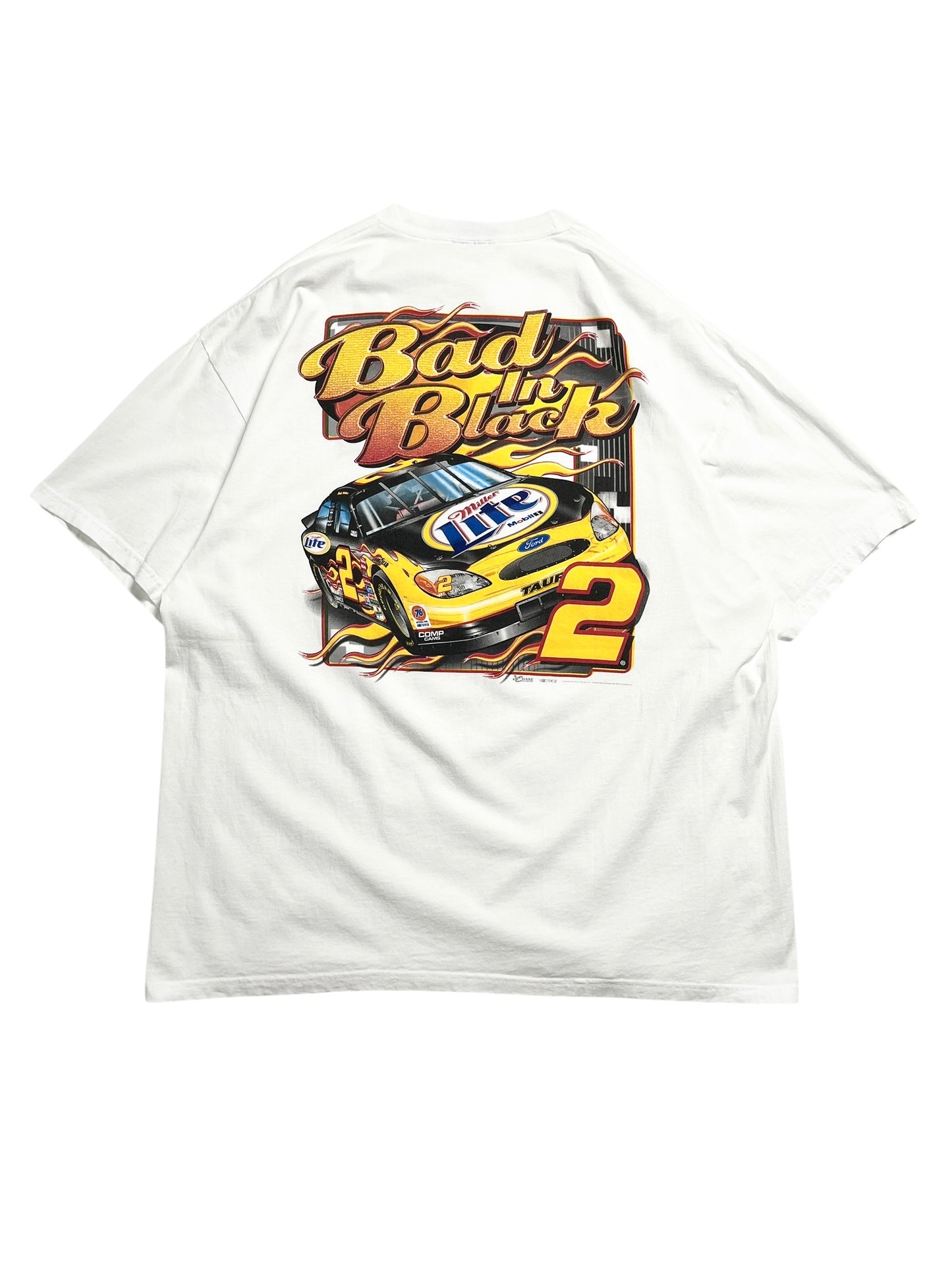 1990s NASCAR Rusty Wallace “Back In Black” T-shirt - Talla XXL