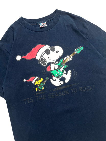 1990s Snoopy “Tis’ The Season To Rock” T-shirt - Talla M