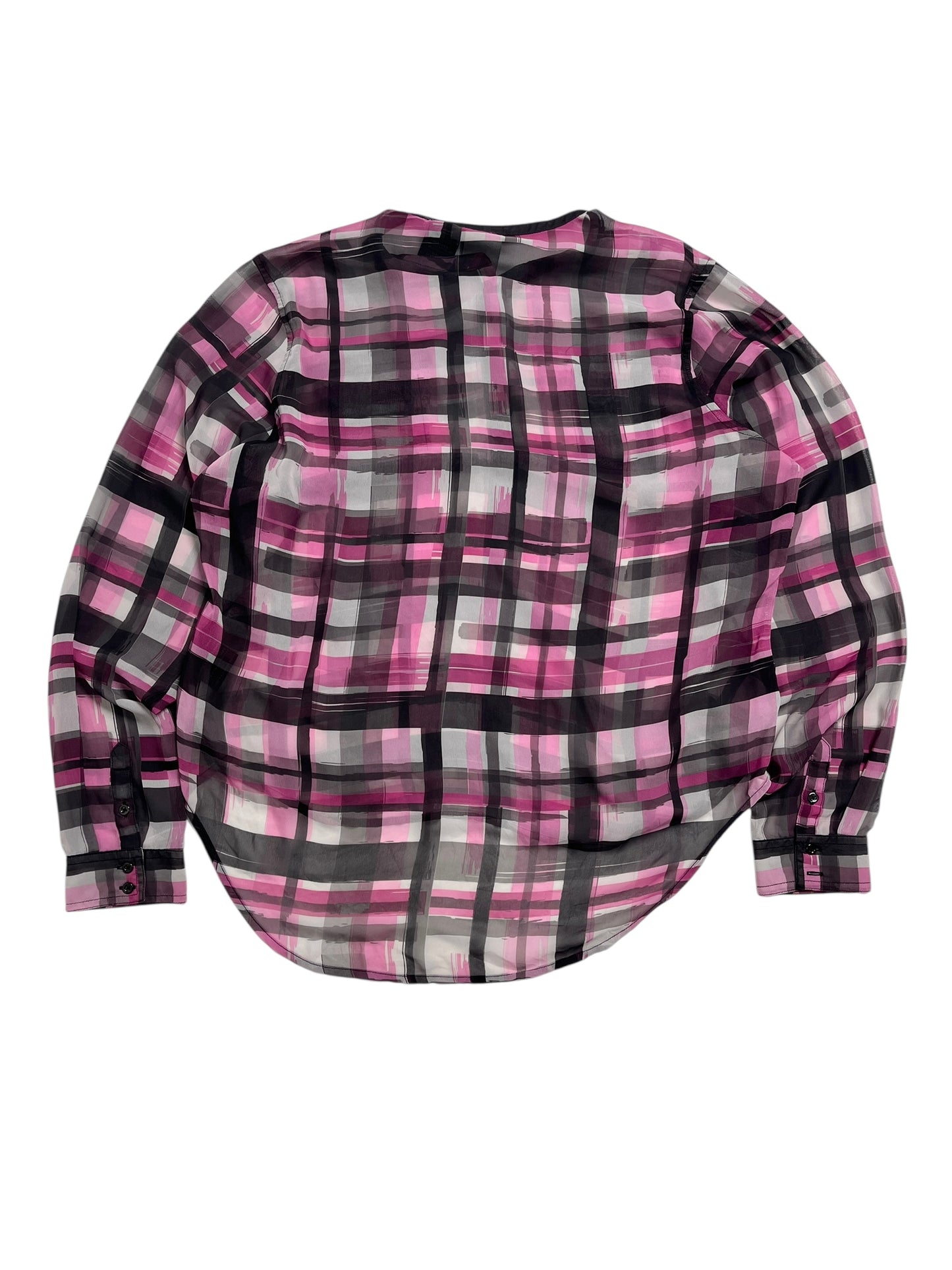 Harley Davidson Blusa Cuadros Rosados - Talla 2XL