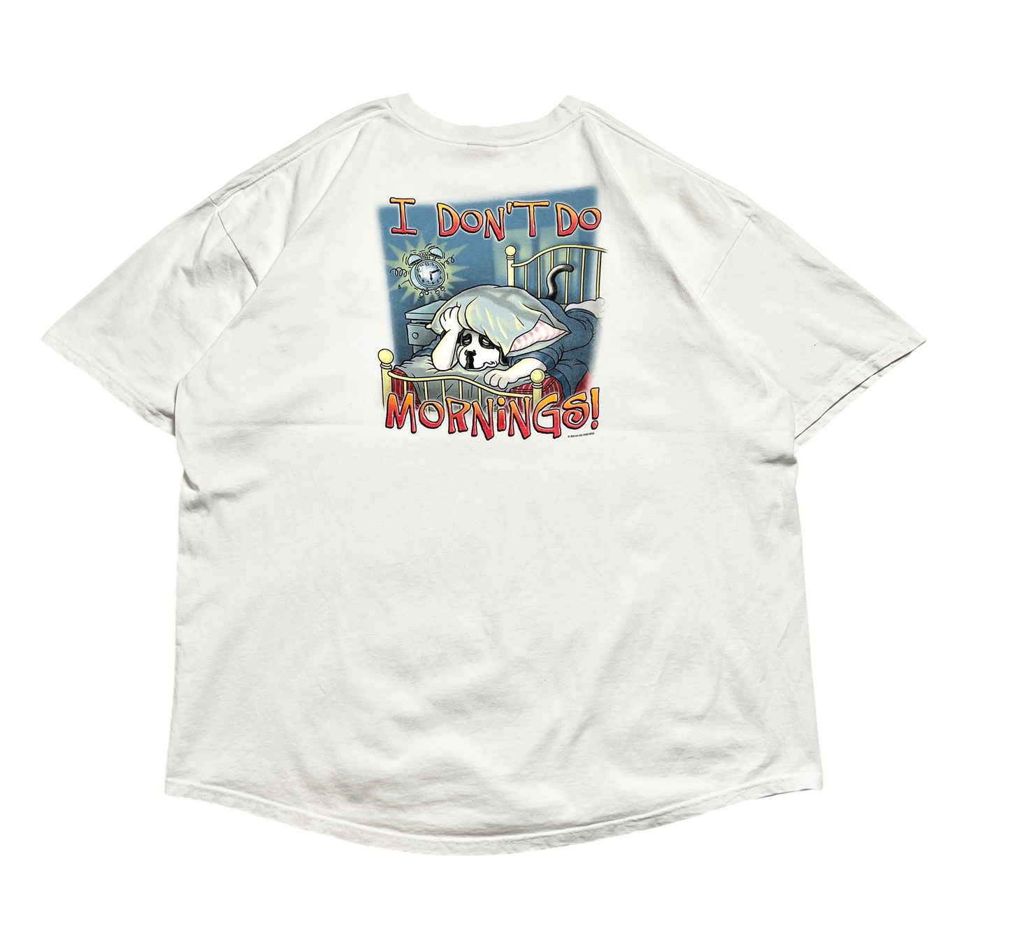 2002 Big Dogs I Don’t Do Mornings T-shirt - Talla XXL