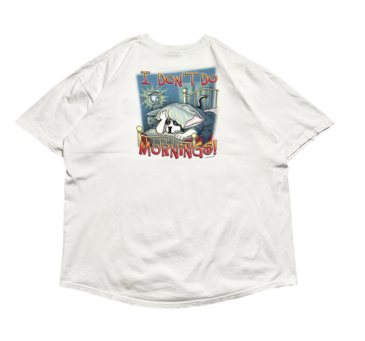 2002 Big Dogs I Don’t Do Mornings T-shirt - Talla XXL