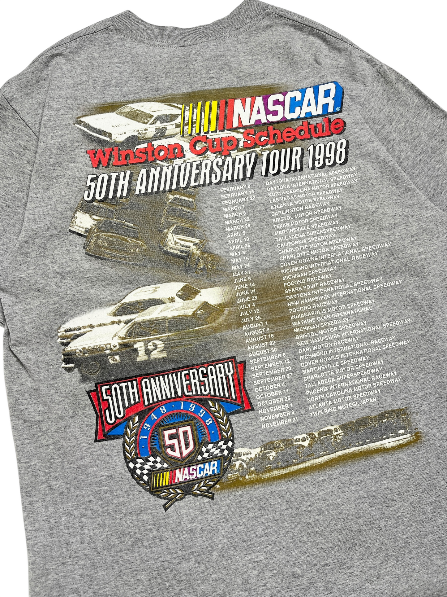 1998 Nascar 50th Anniversary T-shirt - Talla L