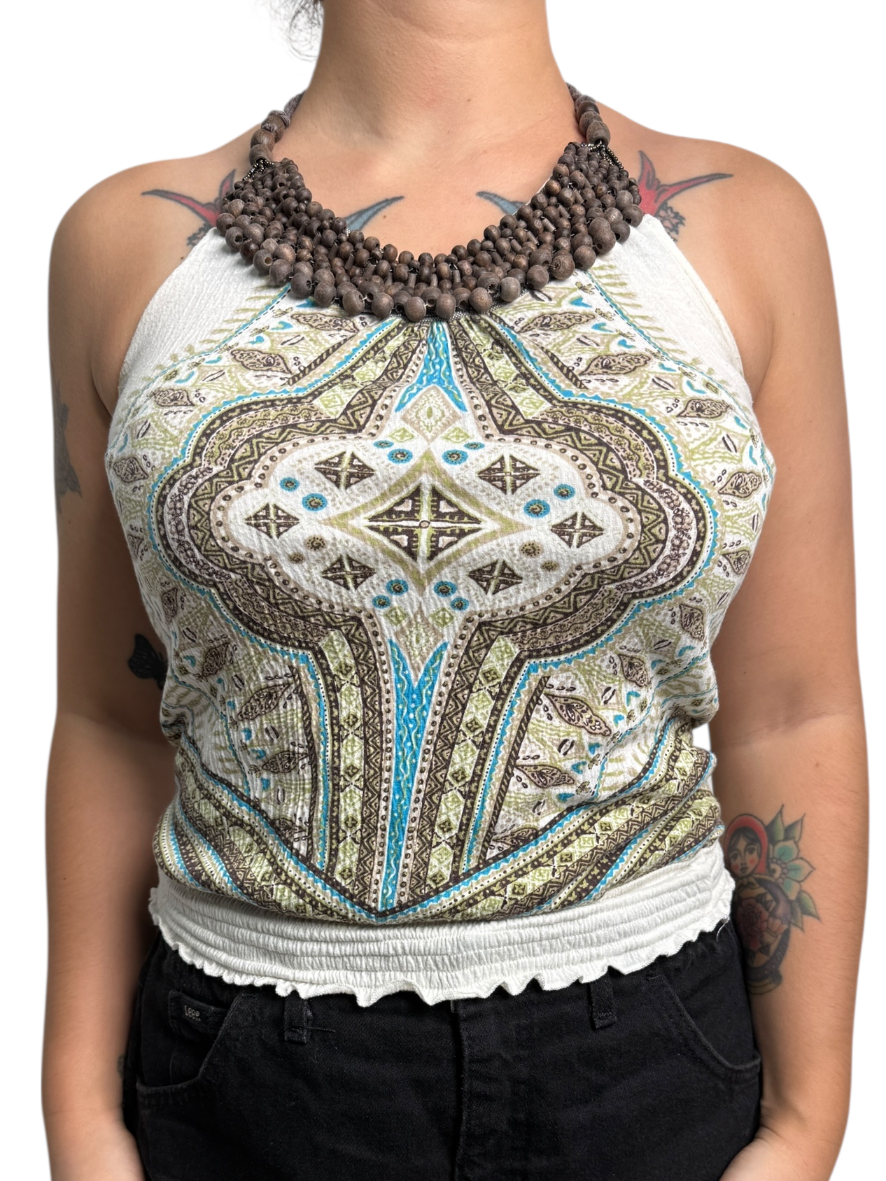 Y2K Almost Famous Top Halter - Talla S/M