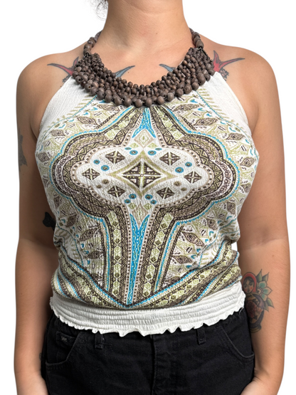 Y2K Almost Famous Top Halter - Talla S/M