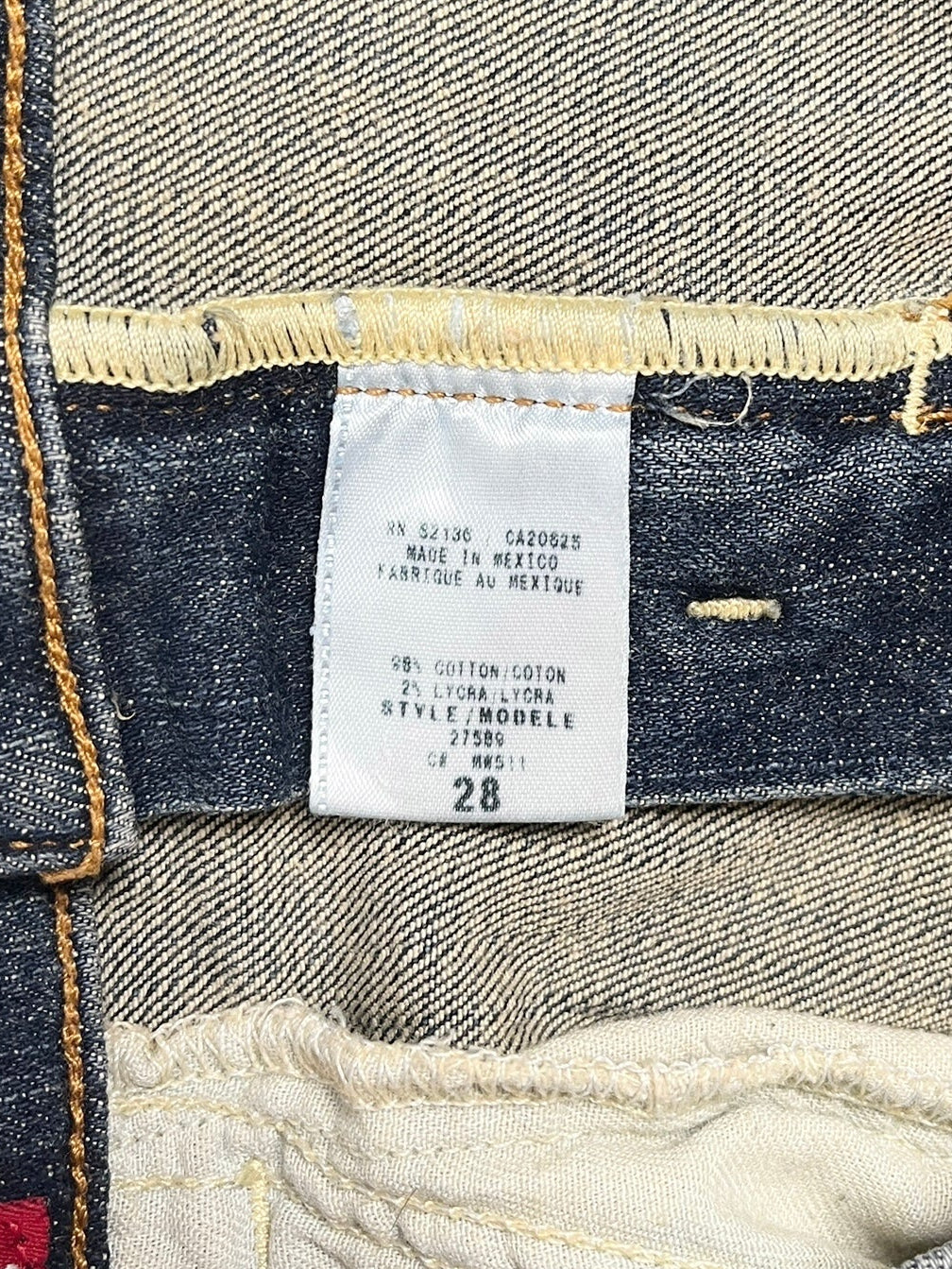 Y2K Guess Falda Denim Stretch Azul- Talla M