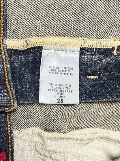 Y2K Guess Falda Denim Stretch Azul- Talla M