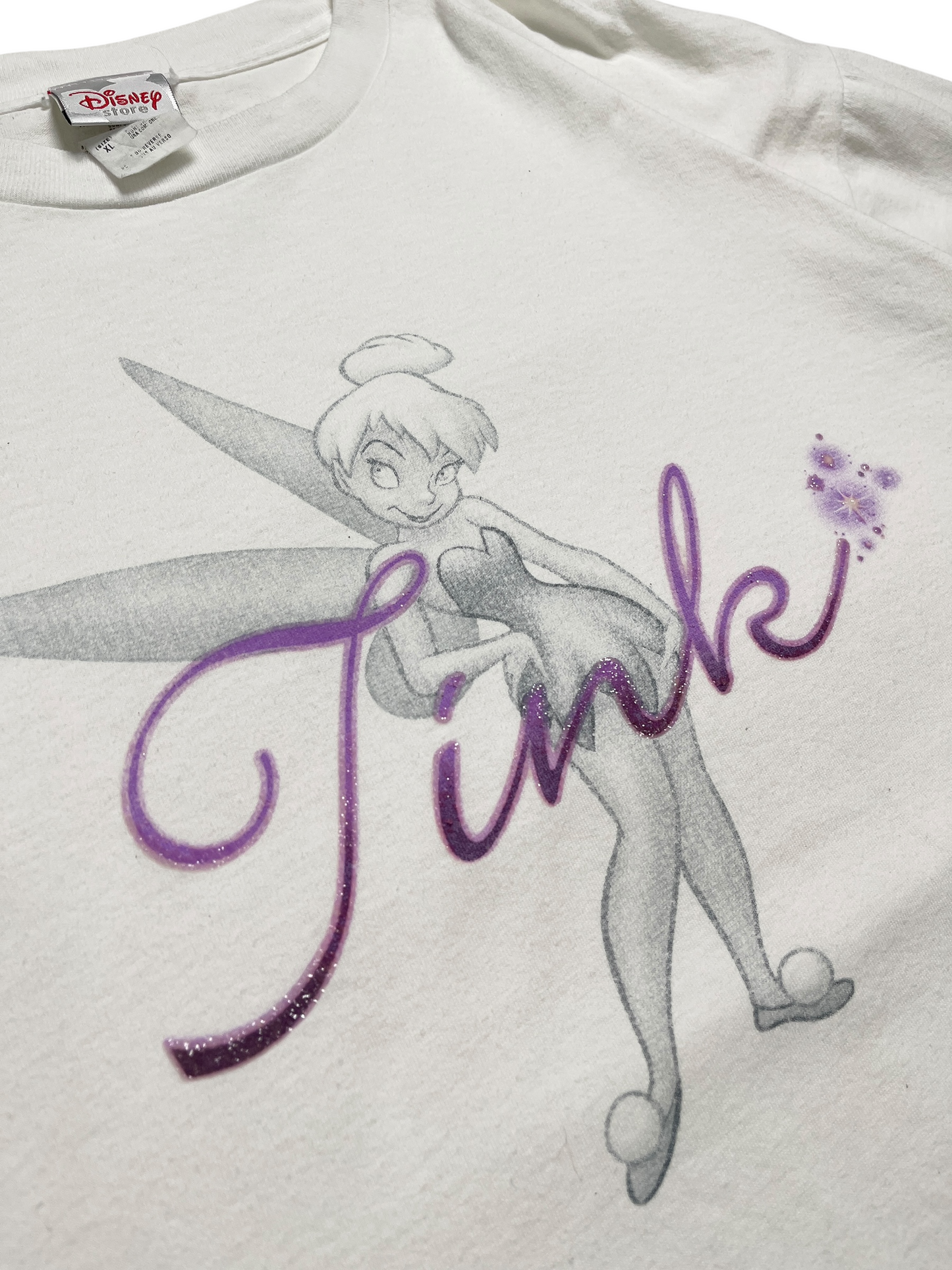 1990s Tinkerbell Walt Disney T-shirt - Talla XL