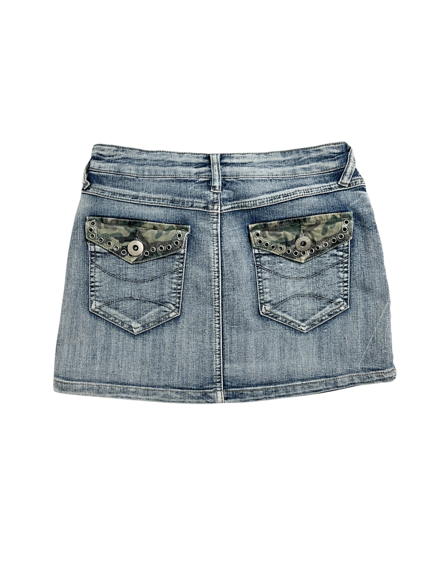 Y2K True People Denim Mini Falda - Talla XS