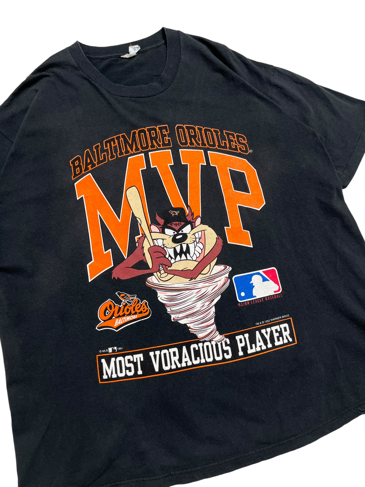 1993 TAZ x Baltimore Orioles MVP T-shirt - Talla XL