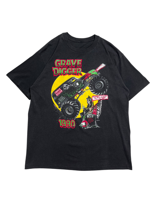 1990 Grave Digger Monster Truck T-shirt - Talla L