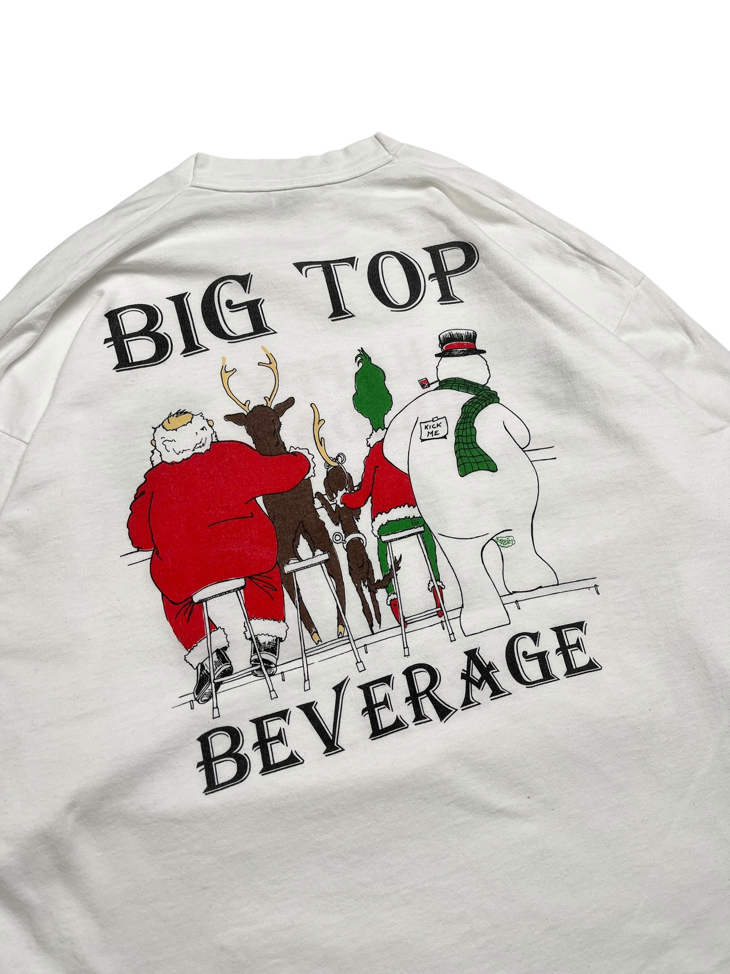 1990s Happy Holidays T-shirt Manga Larga - Talla XL