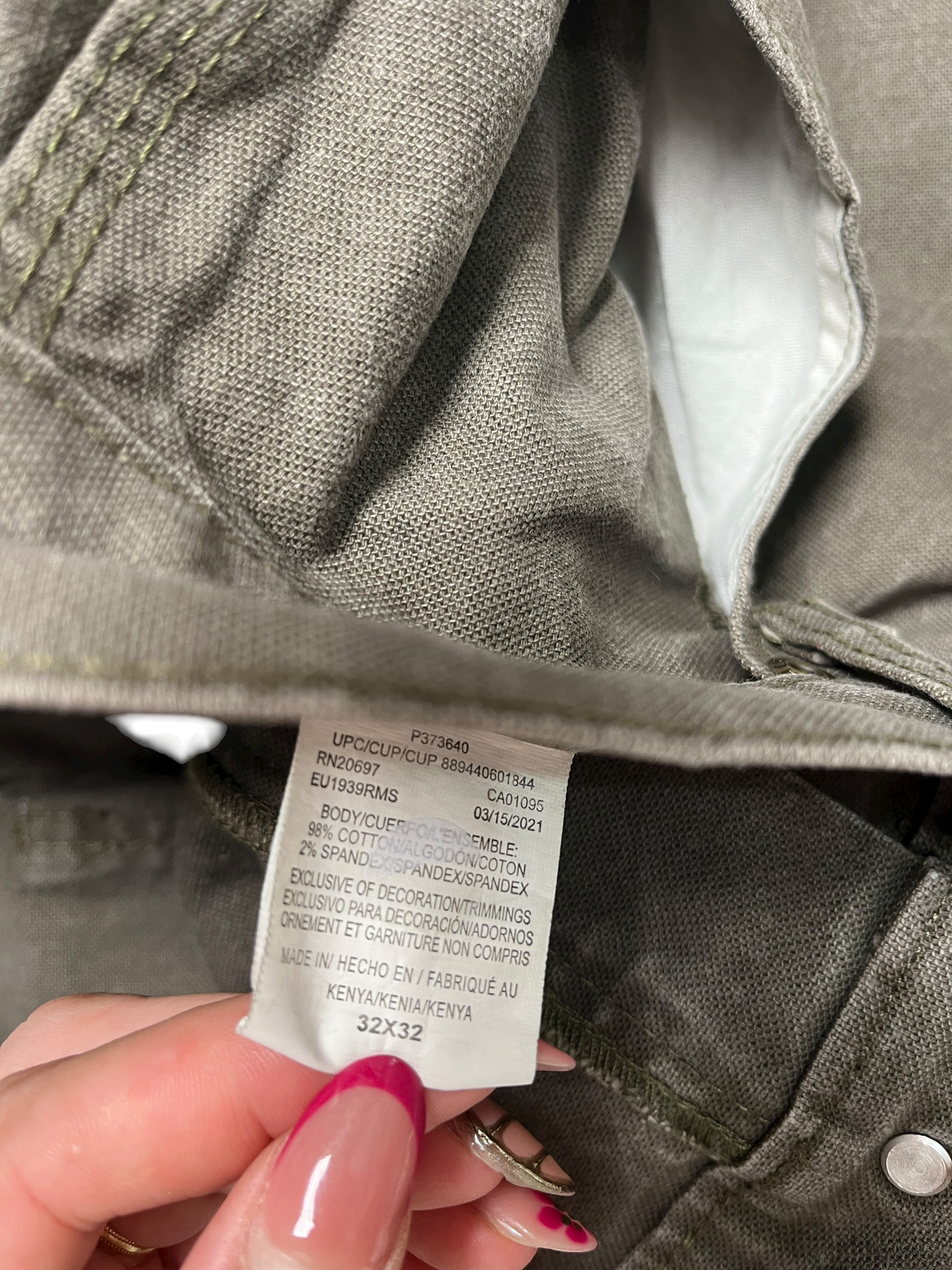 Dickies Carpenter Pant Verde - Talla 33