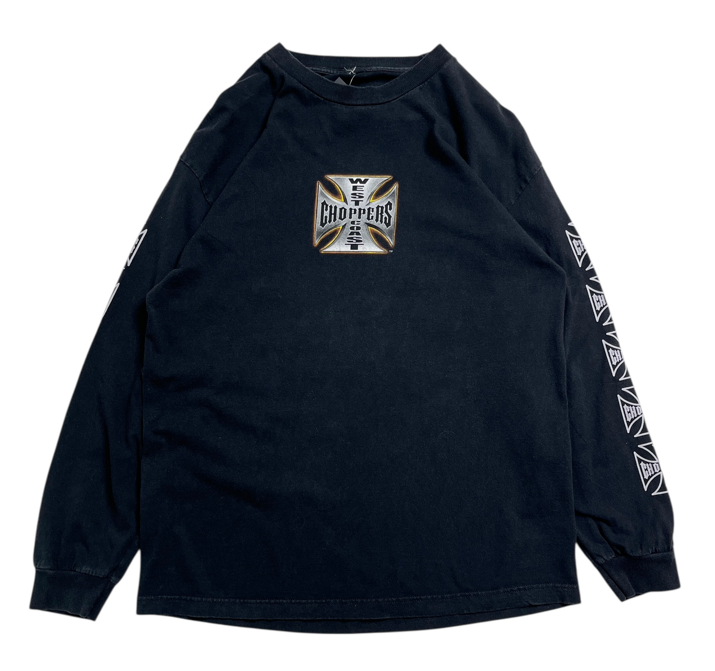 1990s West Coast Choppers Manga Larga T-shirt - Talla L