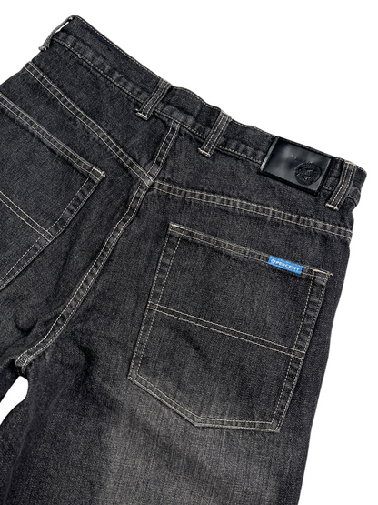 Y2K Percent Jorts Negro - Talla 33