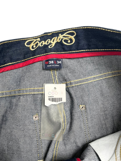 Y2K Coogi Baggy Denim Pant Azul Oscuro (NUEVO) - Talla 38