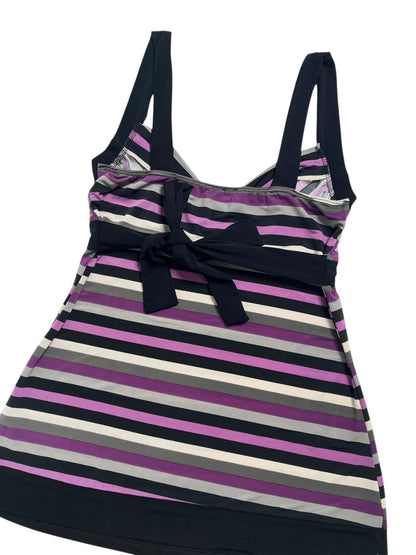 Y2K Wet Seal Top Cruzado Rayas - Talla S