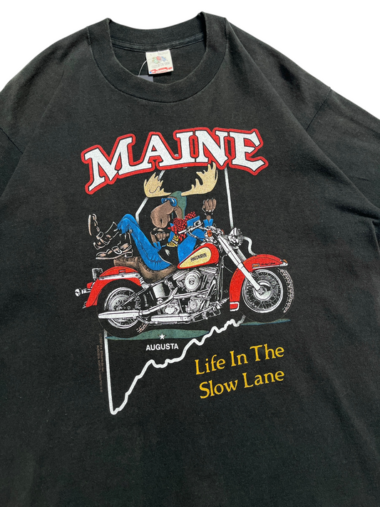 1987 Harley Davidson Maine T-shirt - Talla L