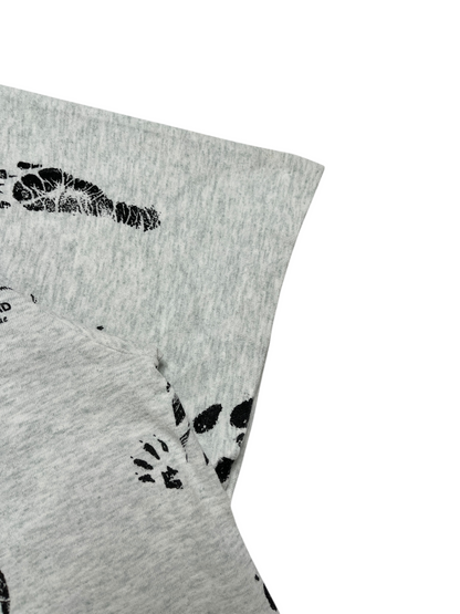 1990s Huellas de animales T-shirt - Talla XXL