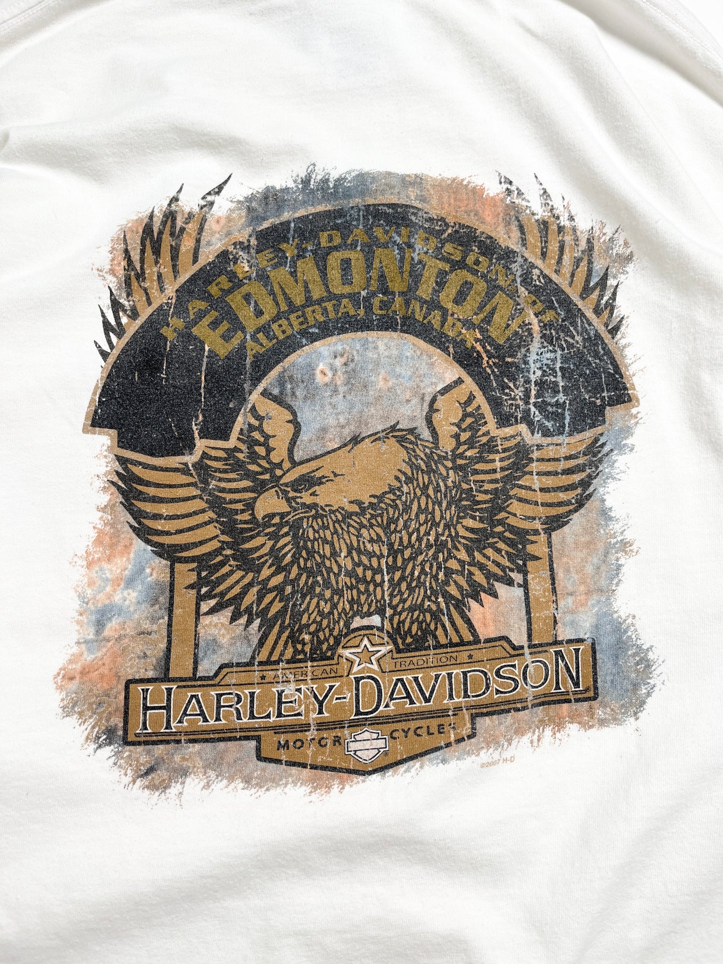 2007 Harley Davidson “Lucky” Manga Larga T-shirt - Talla XL