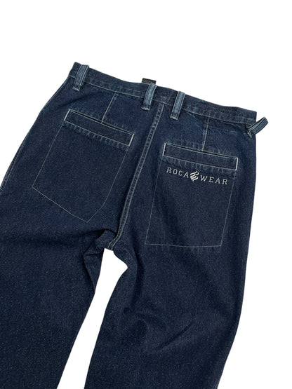 Y2K Rocawear Baggy Denim Pant Azul Oscuro- Talla 34