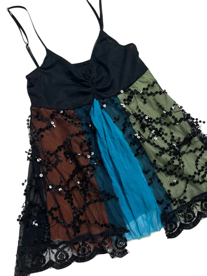 Y2K Babydoll Top con encaje - Talla XS/S
