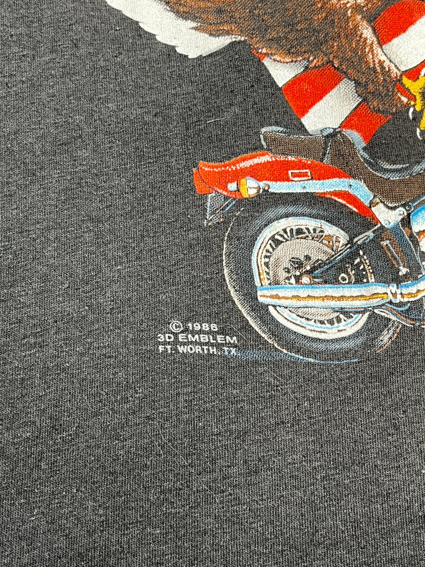 1986 3D Emblem Easyriders Born in the USA T-shirt - Talla M