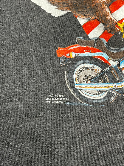 1986 3D Emblem Easyriders Born in the USA T-shirt - Talla M