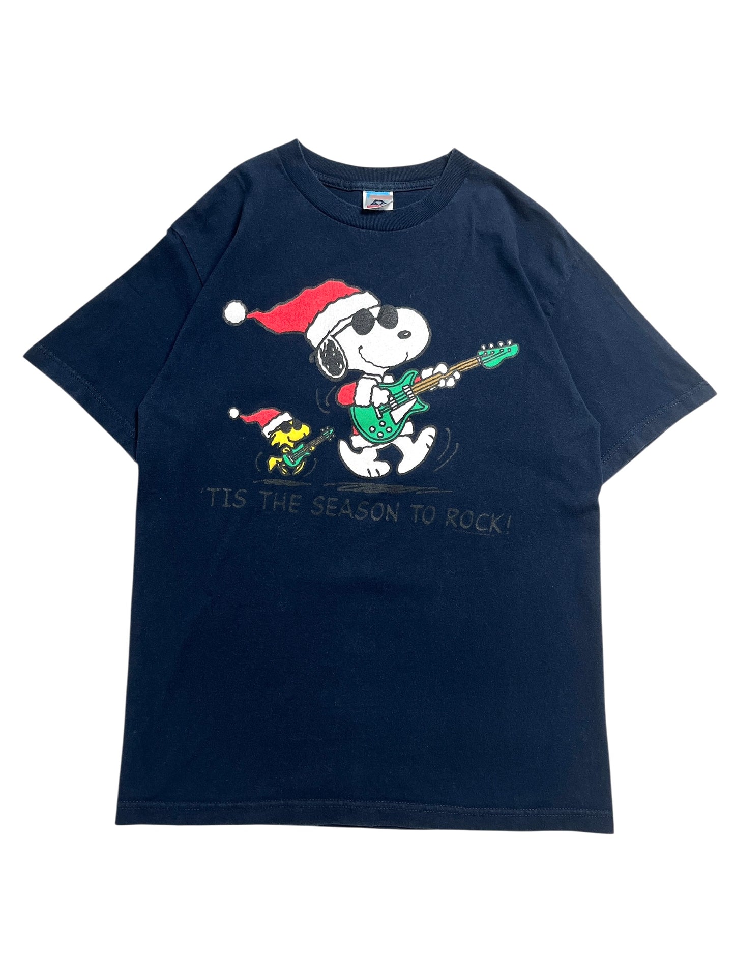 1990s Snoopy “Tis’ The Season To Rock” T-shirt - Talla M