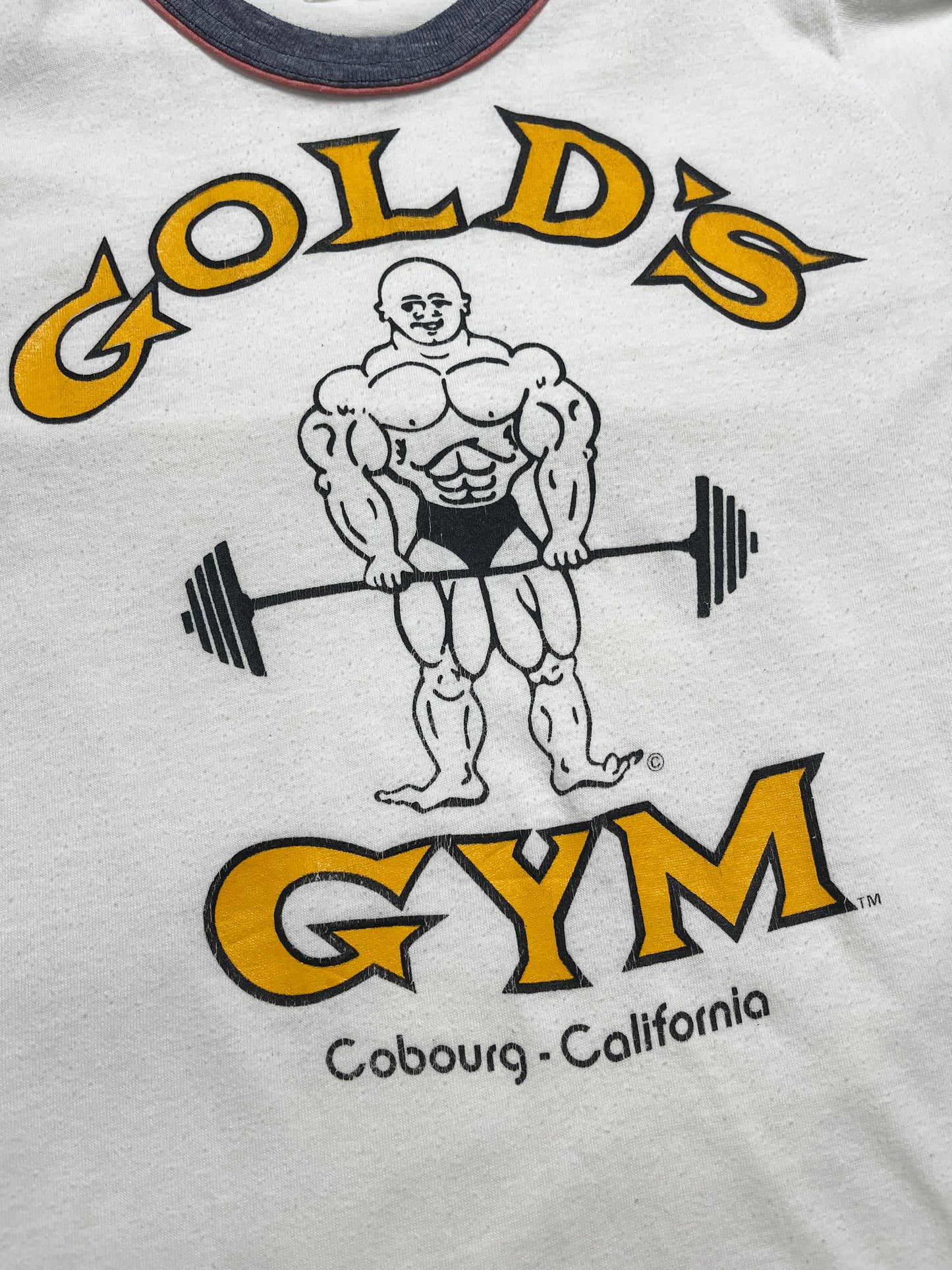 Rare 1980s Gold’s Gym Cobourg - California T-shirt- Talla XXS