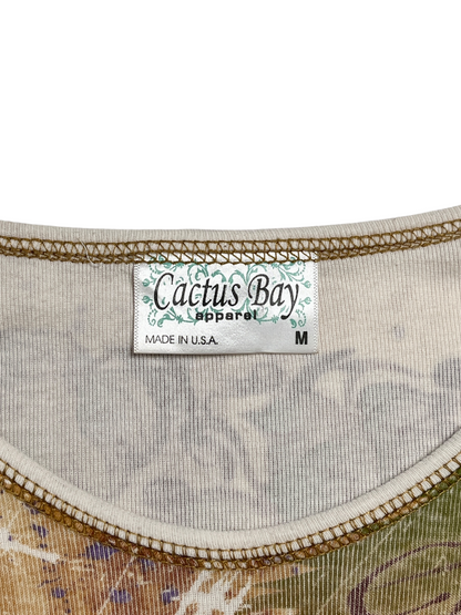 Y2K Cactus Bay manga 3/4 Top - Talla M/L