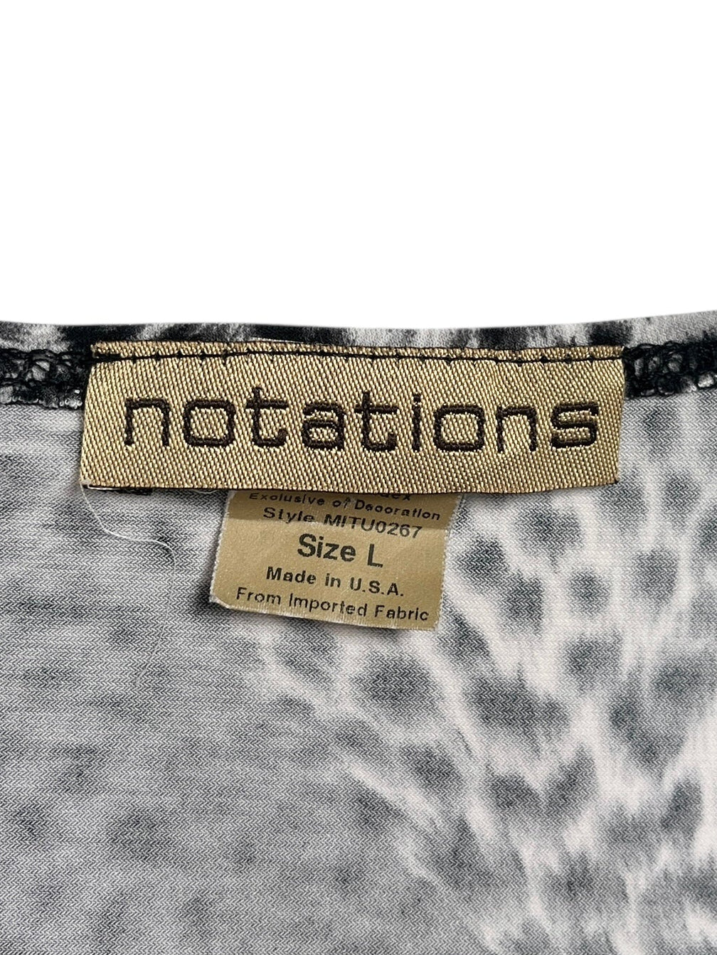 Y2K Notations Top Cruzado Animal Print - Talla L/XL