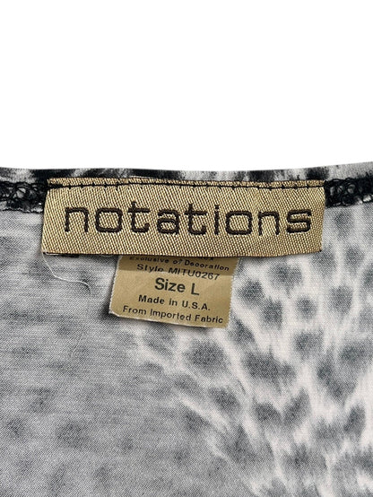 Y2K Notations Top Cruzado Animal Print - Talla L/XL