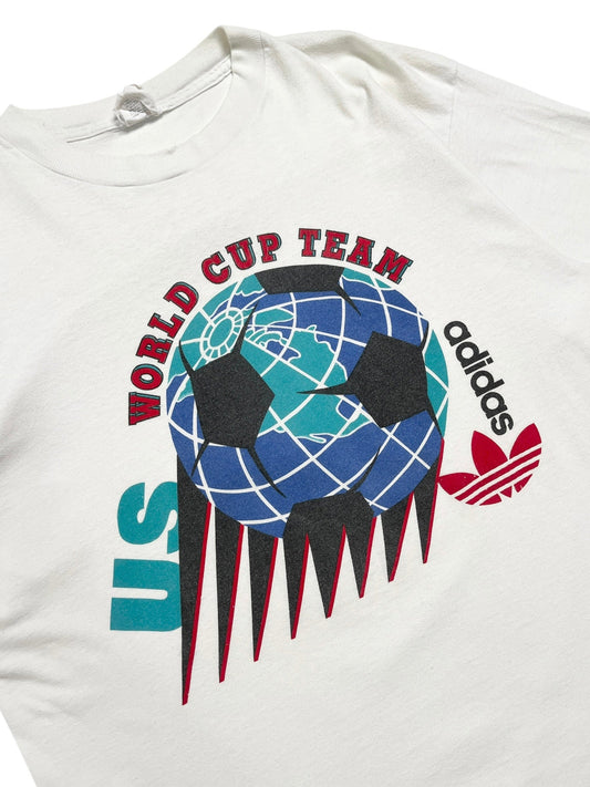 1990s Adidas USA World Cup Team T-Shirt - Talla L