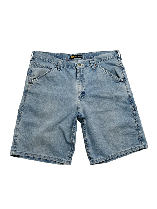 Vintage Lee Carpenter Denim Short Azul - Talla W37