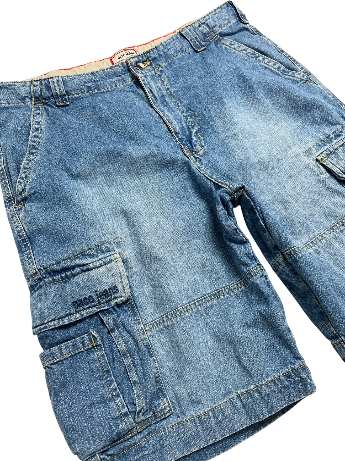 Paco Jeans Cargo Denim Short Azul - Talla 38