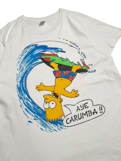 1990s Bart Simpson “Aye Carumba” T-shirt - Talla L
