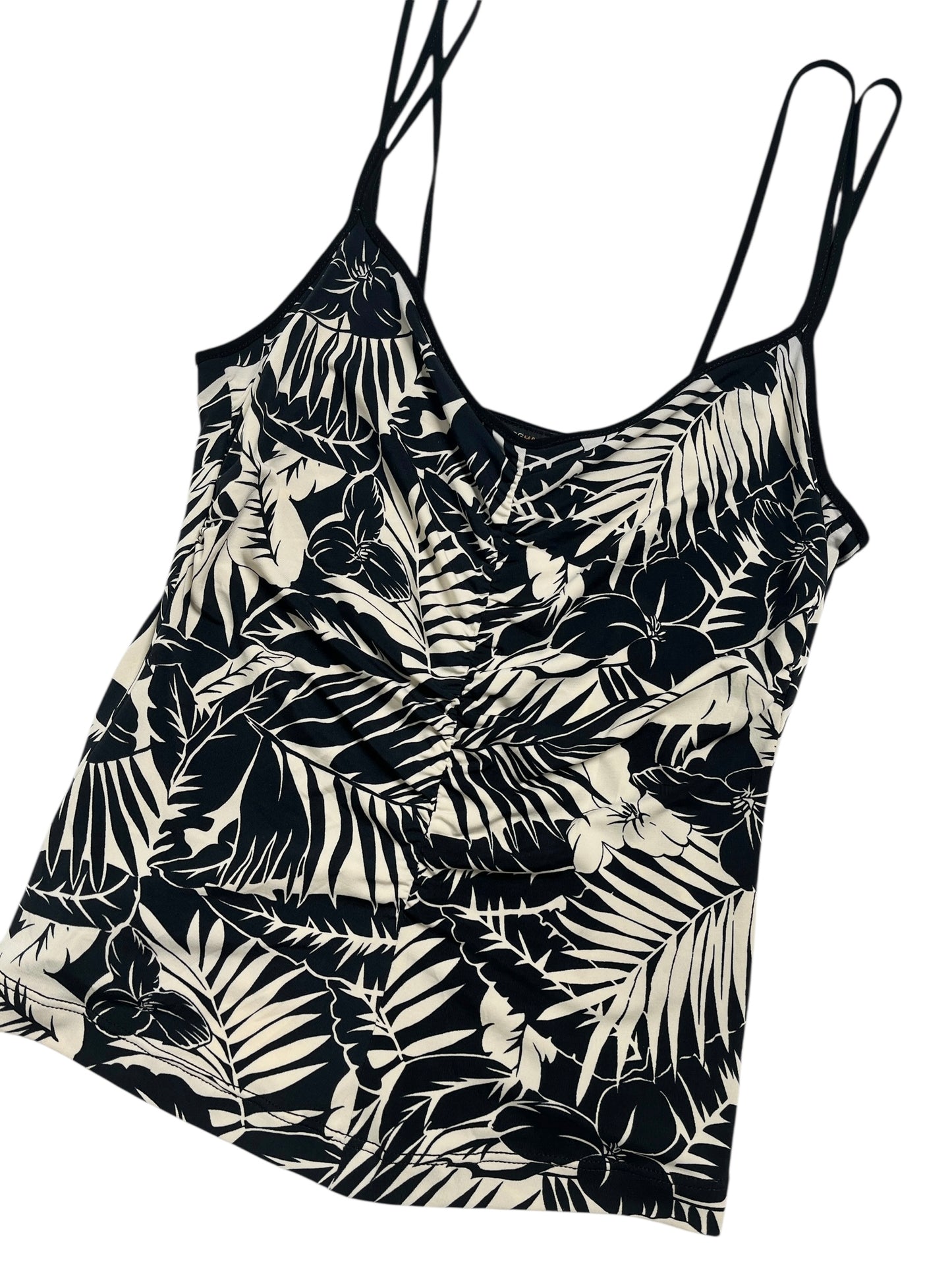 Y2K BCBG Maxazria Top Estampado Tropical - Talla S