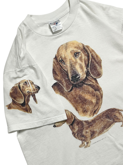 1990s Perro Salchicha T-shirt - Talla M