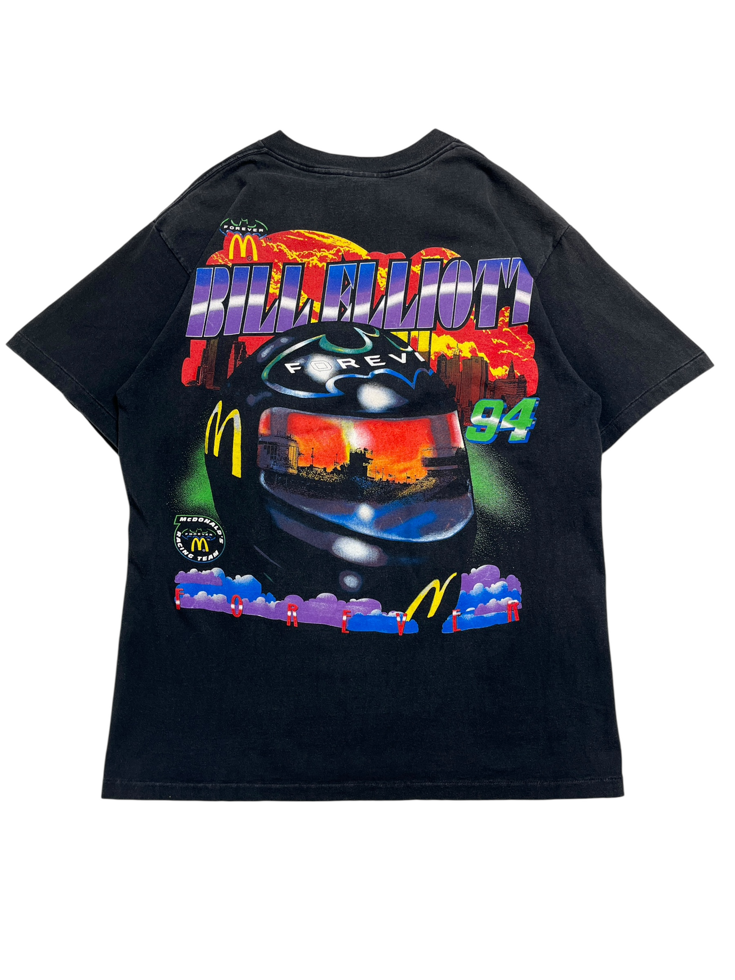 1995 Bill Elliot Forever Gotham Mc Donalds NASCAR - Talla L